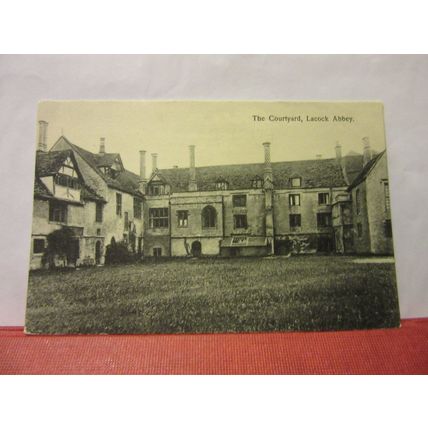 THE COURTYARD, LACOCK ABBEY, WILTSHIRE unused vintage postcard (a) /