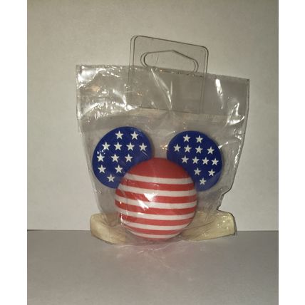 DISNEY MICKEY EARS 4TH OF JULY STARS & STRIPES CAR TRUCK ANTENNA TOPPER~NEW