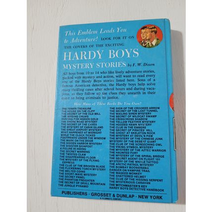 The secret warning Hardy boys Franklin Dixon book hardcover 17 fiction