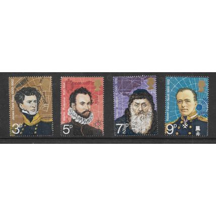GREAT BRITAIN 1972 BRITISH POLAR EXPLORERS SG 897 /900 SET 4 VALS FINE USED#6