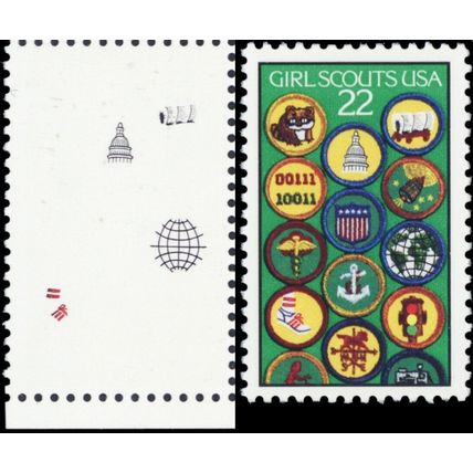 2251a, Mint 22¢ VF NH All Litho Colors Omitted Error With PFC Cert - Stuart Katz