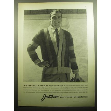 1958 Jantzen Sportswear Advertisement - Henri Richard