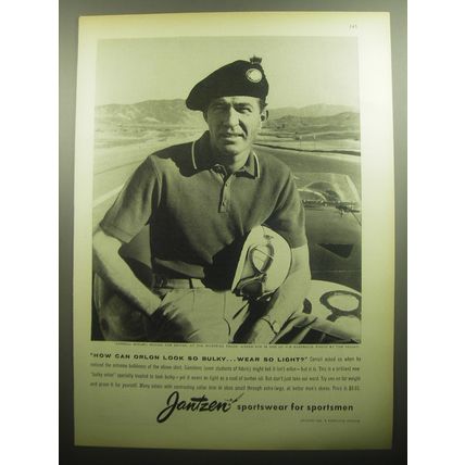 1958 Jantzen Sportswear Advertisement - Carroll Shelby