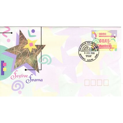 Australia 1996 Festive Frama postcode,First Day Cover