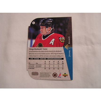 Jeremy Roenick 1994/95 Upper Deck SP DIE CUT NO. 22
