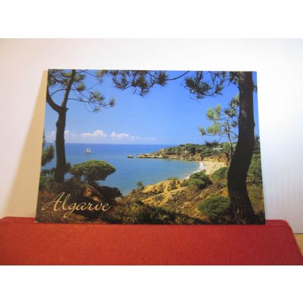 PRAIA DE SANTA EULALIA, ALGARVE, PORTUGAL used postcard =