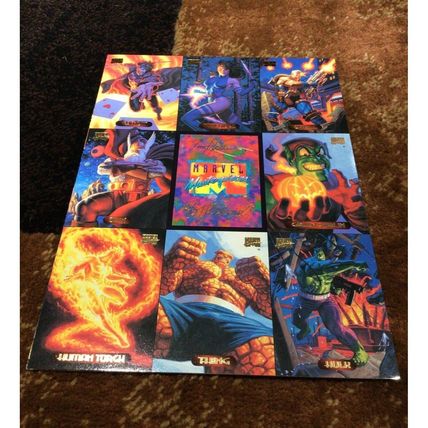 LOT of 5 Uncut Non-Sport Sheets Assorted from 1994-95 Marvel, Beavis & ButtHead