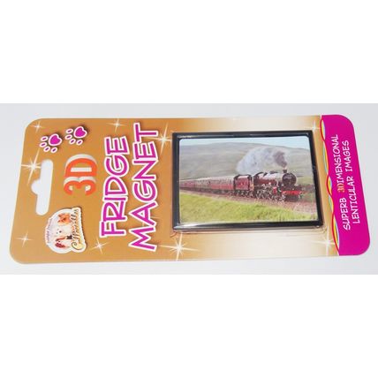STEAM TRAIN fridge magnets 3D or Antique brass effect 8 choices