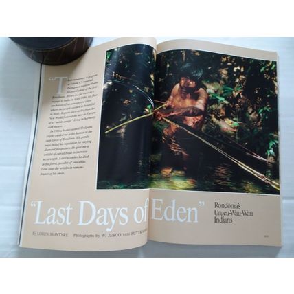National Geographic Magazine Dec 1988 Holographic Earth Cover McDonalds Back Ad