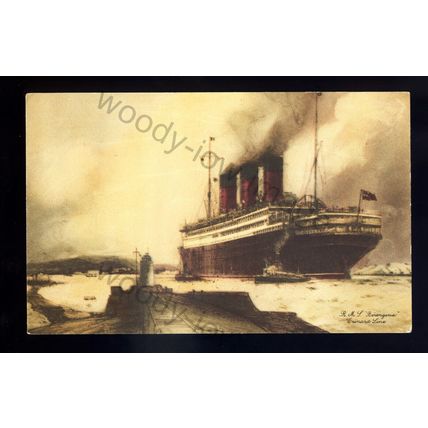 LS2588 - Cunard Liner - Berengaria - Artist - James S Mann - postcard