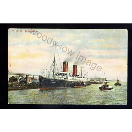 LS2590 - Cunard Liner - Campania - Artist - U/K - postcard