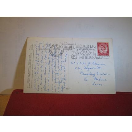 A GARDEN IS A BLESSED PLACE used vintage postcard Mabel Lucy Atwell 1959 pm =