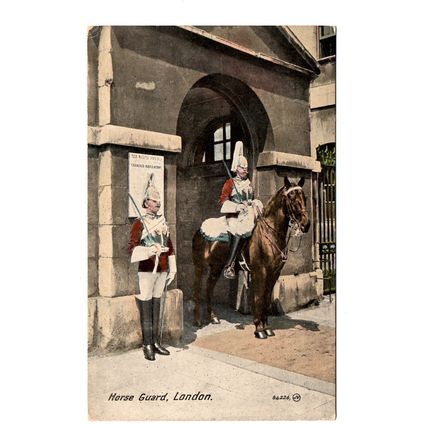 Horse Guard, London - Postally Unused - Valentine`s Postcard