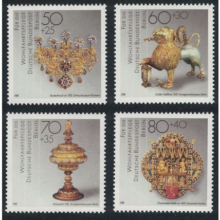 Berlin Precious Metal Work 4v 1988 MNH SG#B812-B815