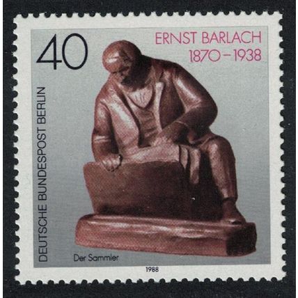 Berlin 50th Death Anniversary of Ernst Barlach artist 1988 MNH SG#B811