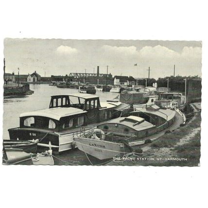 The Yacht Station, Gt Yarmouth, Norfolk, Postcard.