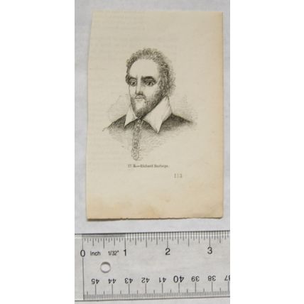 1860s engraving - Richard Burbage