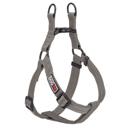 Flat Nylon Harness W3/8 L11"-16" Gray XS