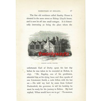 Stanley House, Chester, Cheshire, England, Book Illustration (Print), 1879