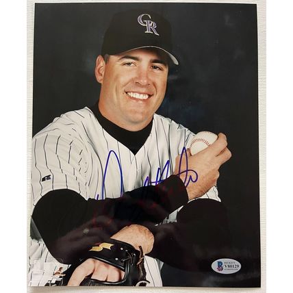 Darryl Kile Signed Autographed Glossy 8x10 Photo Colorado Rockies : BAS COA