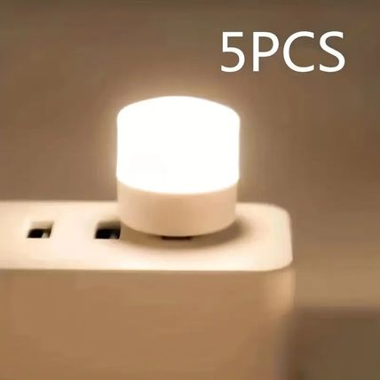 10pcs USB Mini Portable LED Night Light Small Round Lamp Perfect For Motorhomes