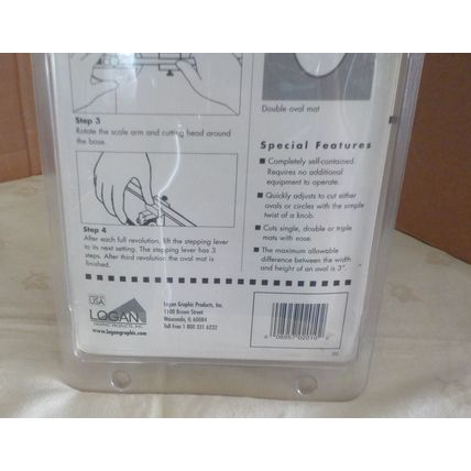 Logan Oval & Circle Mat Cutter Model 201 - 3 Step - NEW & SEALED