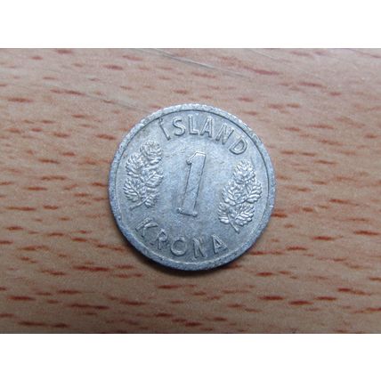 Iceland 1978 1 Krona Coin