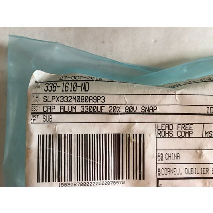 NEW LOT 4 Parker 338-1610-ND fittings 1/2NPT to CPI,EC