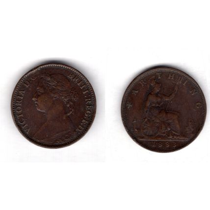 Great Britain. Victoria. Farthing 1883. dy21284