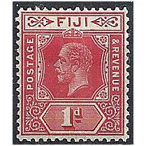 Fiji 1916 SG127 1d Carmine Mounted Mint .. .