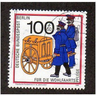 BERLIN -1989 100pf + 50pf 'POSTAL HISTORY' FINE USED (EBID30-063)