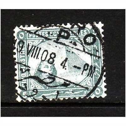 EGYPT 1884 SG56 5pi PALE GREY FINE USED