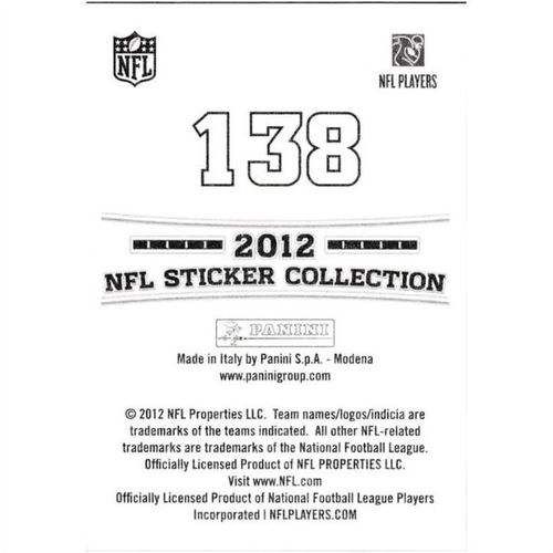 2012 Panini NFL Sticker Collection - #138 - Austin Collie