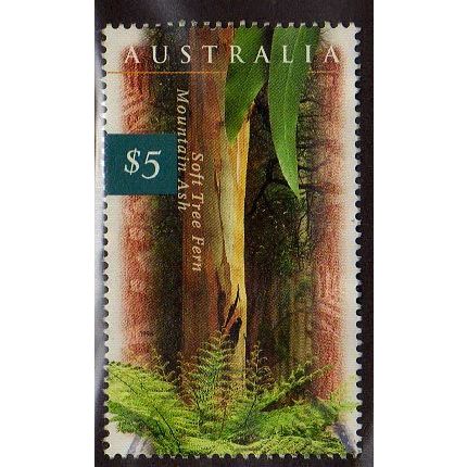 AUS 1996 $5.00 'SOFT TREE FERN' FINE USED (EBID43-931)