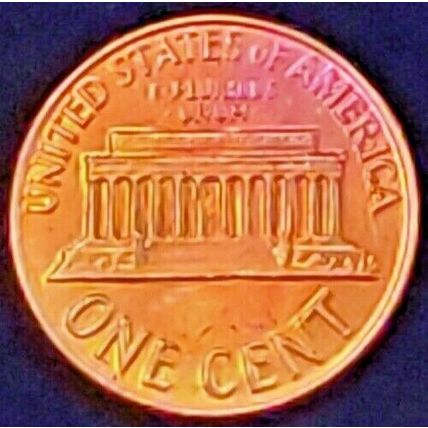 1962-D LINCOLN MEMORIAL CENT PENNY BU TONED COIN #2
