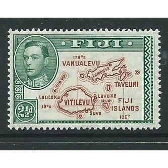 b fiji stamps george v1 sg256 sg 256 hm perf 14 die 2