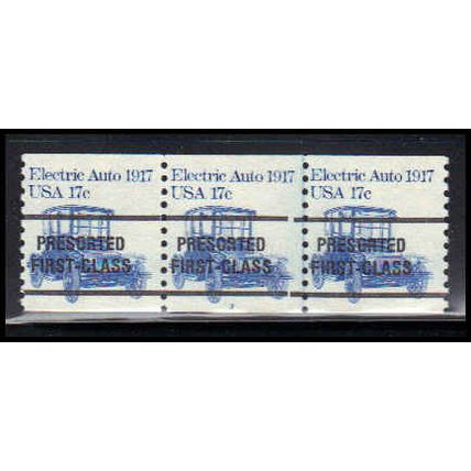 1906a 17c Electric Auto Fine MNH Dry Gum PNC 3C/3 Line Gap PA2419