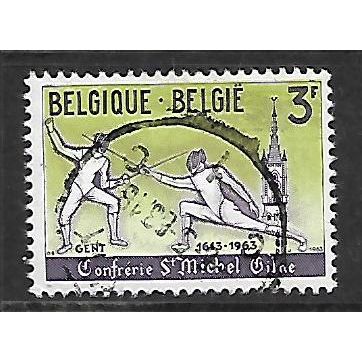 BELGIUM 1963 ANNIV KNIGHTS OF ST MICHEAL 3F MODERN FENCING SG1849 FINE USED