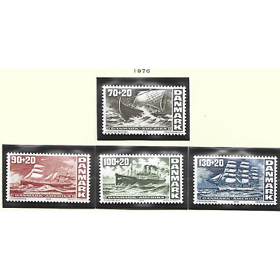 Denmark Stamps Scott #B49 To B52, Mint Lightly Hinged