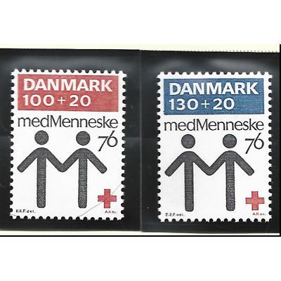 Denmark Stamps Scott #B53 To B54, Mint Hinged