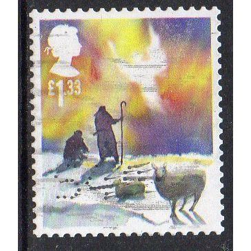 GB 2015 Christmas - Angel and the Shepherds £1.33 Used