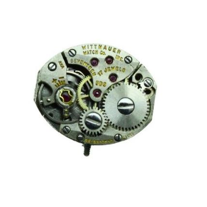 WITTNAUER 5D3 Vintage 17 J Watch Movement 5.75 x 6.75''' = 13.2 x 15.5 mm Runs