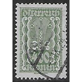Mi 386: 400 Kr. olive-green Definitive Stamp: Corn (Agriculture)
