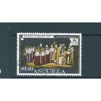 anguilla stamps royalty 1977 silver jubilee used sg271 sg 271 used