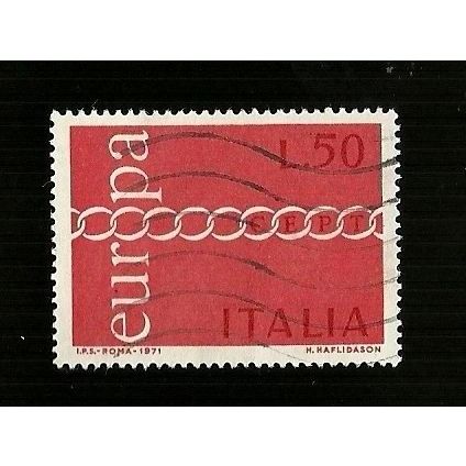 Francobolli Italia Repubblica 1971 - Europa CEPT da Lire 50