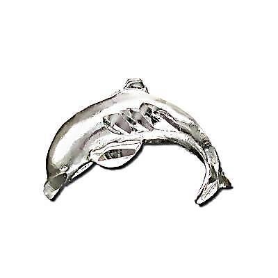 925 Sterling Diamond Cut Diving Dolphin Pendant