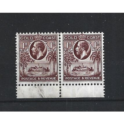 GoldCoast.SG104 1d Red-Brown Pair.Mounted Mint.Jun25