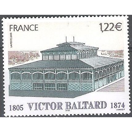 France 2005 Michel 3982 Neuf ** Cote (2008) 3.00 € Victor Baltard Le pavillon