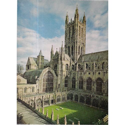 CANTERBURY CATHEDRAL, . vintage unused postcard c. 1967 =