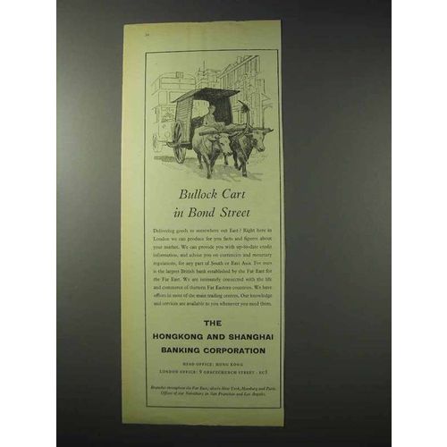 1958 The Hongkong and Shanghai Banking Corporation Ad